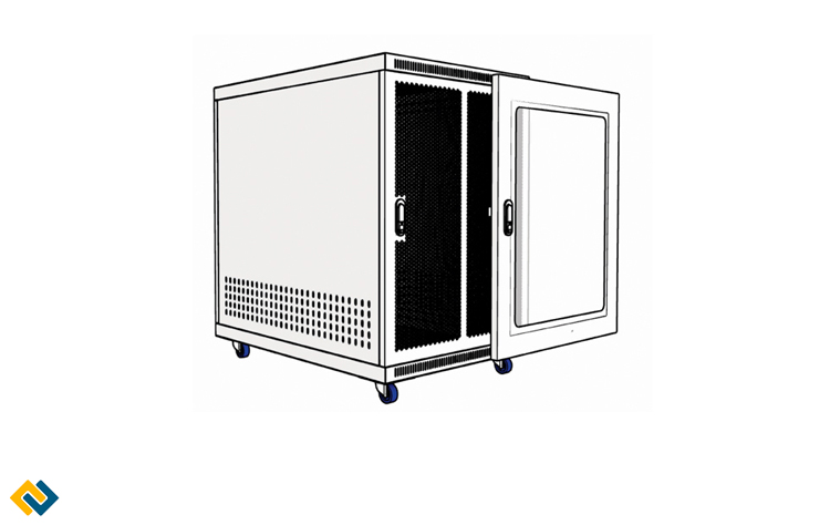 Tủ mạng 15U sâu 800 màu trắng, Tủ mạng 15U phù hợp với mọi căn phòng